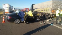 Bolu'da Otomobil Tırın Altına Girdi Açıklaması 3 Ölü, 1 Yaralı