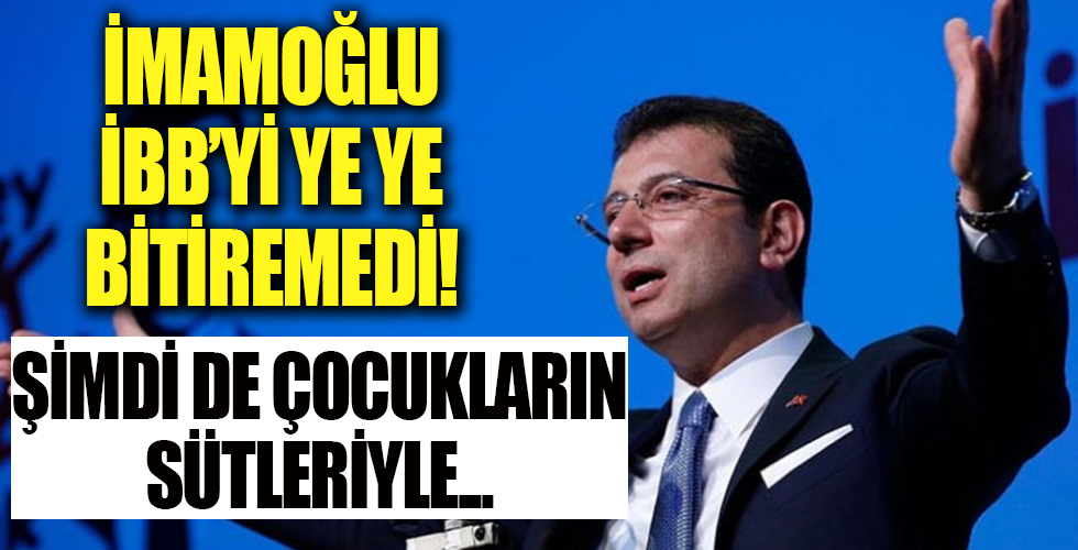 İBB'de peşkeş bitmiyor. Şimdi de çocukların sütleri üzerinden...