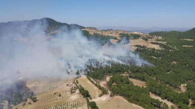 Denizli'de Gece Saatlerinde Başlayan Yangına Müdahale Devam Ediyor