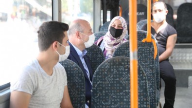 İçişleri Bakanı Süleyman Soylu Mamak'ta halk otobüsüne bindi!