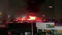 Suudi Arabistan'da Tren İstasyonunda Korkutan Yangın