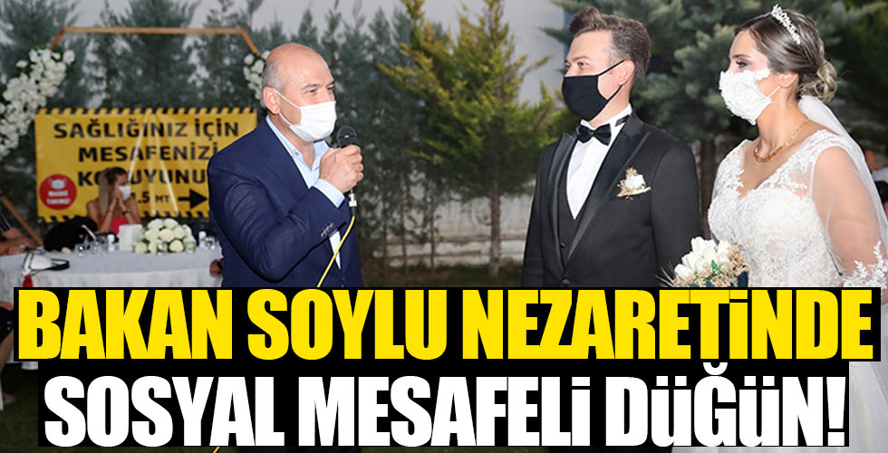 Bakan Soylu düğünleri bizzat denetledi!