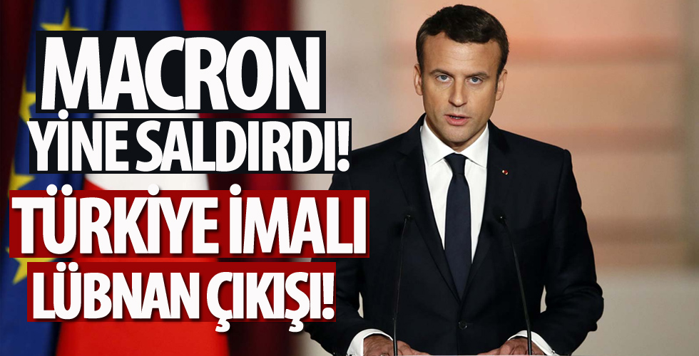 Macron'dan 'Türkiye imalı' Lübnan açıklaması