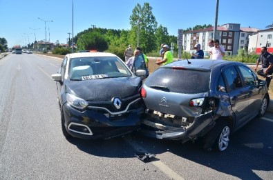 Terme'de Trafik Kazası Açıklaması 1 Yaralı