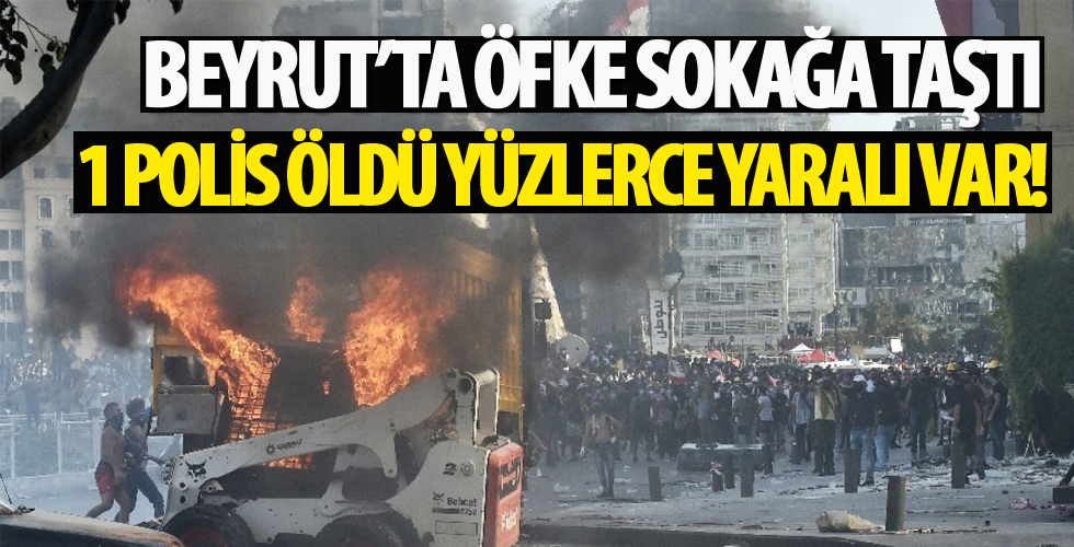 Beyrut'taki protestolar sırasında 1 polis öldü, yaralı sayısı 238'e yükseldi