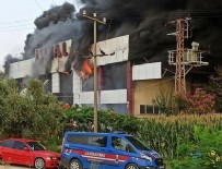 Manisa'da fabrika yangını!