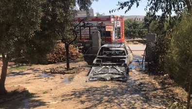 Alev Alan Otomobil Küle Döndü