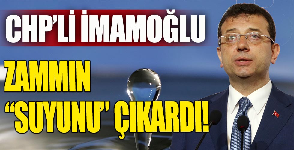 İmamoğlu'ndan bir zam daha!