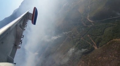 Adana'daki Orman Yangını Vadiye Hapsedildi