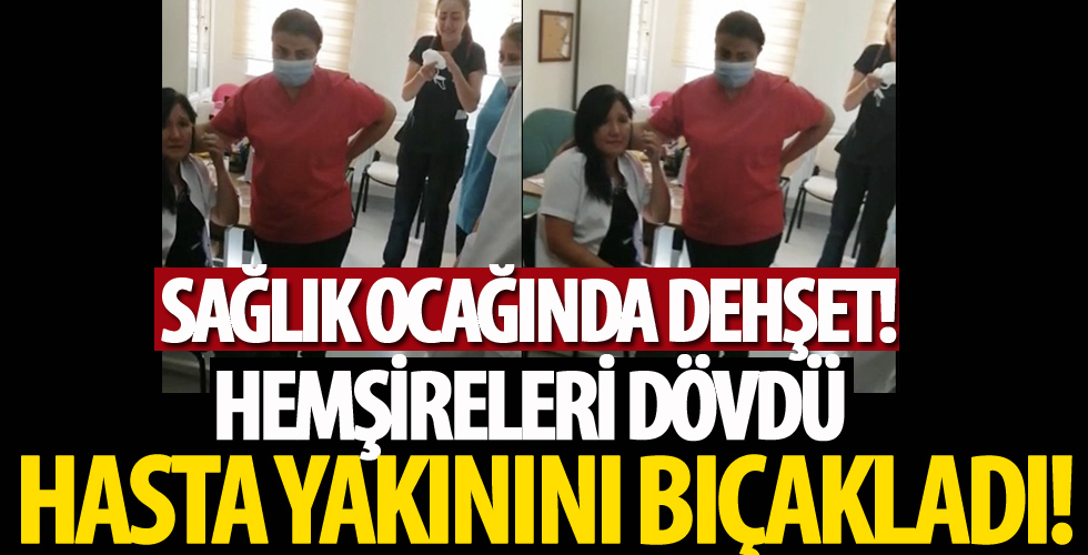 Ayvalık'ta darp edilen hemşireleri kurtarmak isteyen hasta bıçaklandı