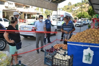 Bozyazı'da Esnafa Maske, Mesafe Ve Hijyen Uyarısı