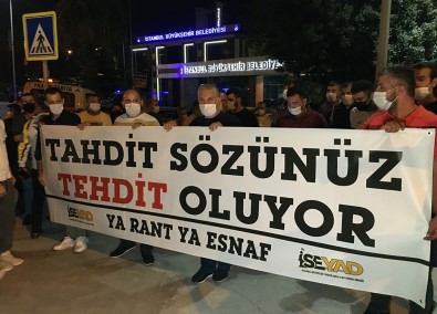 Servis Minibüsçülerinden İmamoğlu'na Protesto