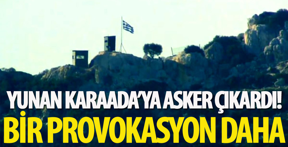 Yunanistan'dan bir provokasyon daha!