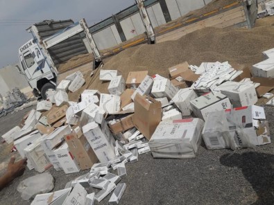 Ceylapınar'da 37 Bin 500 Paket Kaçak Sigara Ele Geçirildi