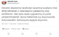 Karantinayı Delen 2 Kişi Yurda Yerleştirildi