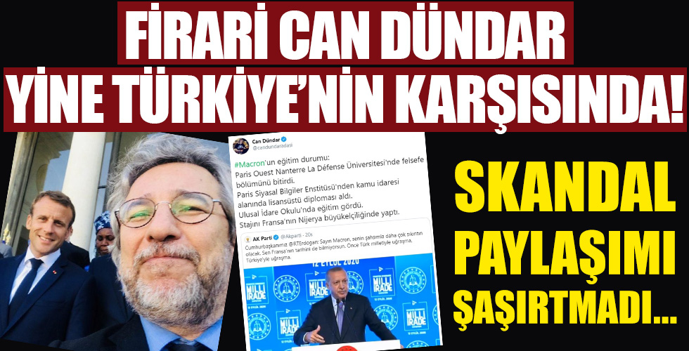 Can Dündar yine Türkiye karşıtı!