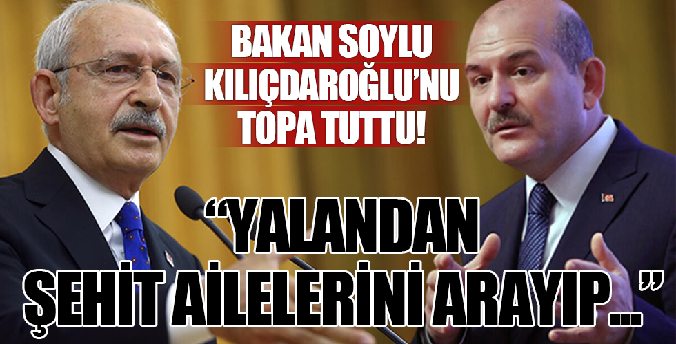 Bakan Soylu Kılıçdaroğlu'nu topa tuttu!