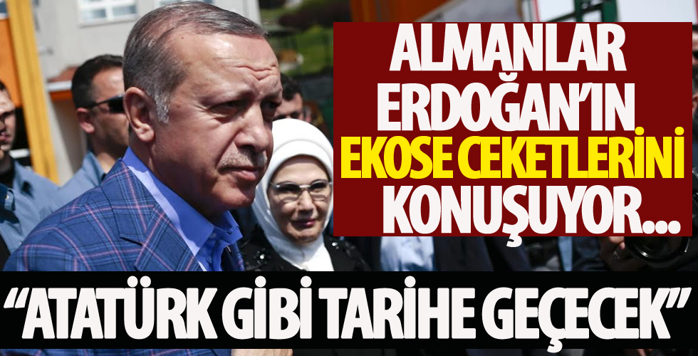 Başkan Erdoğan'ın 'ekose ceketleri' Alman Die Welt gazetesinde!