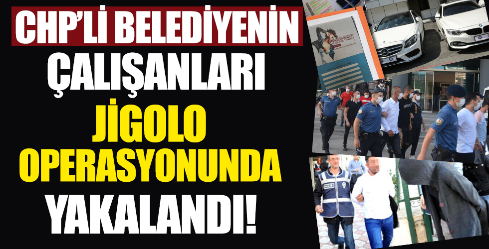 CHP'li belediyenin çalışanları jigolo operasyonunda yakalandı!