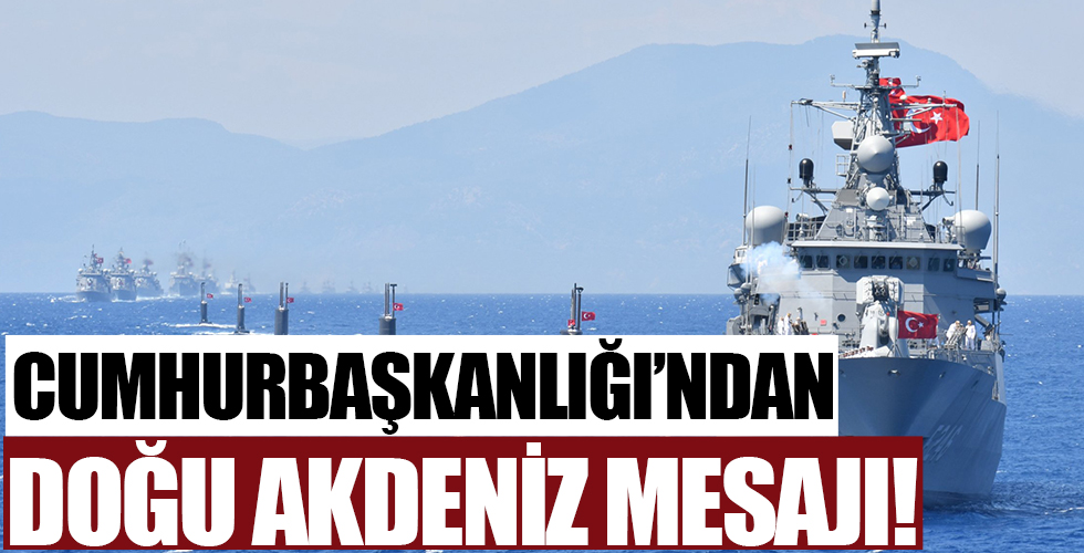 Cumhurbaşkanlığı Sözcüsü Kalın'dan 'Doğu Akdeniz' mesajı