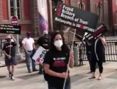 Beyaz Saray önünde Netanyahu protestosu!