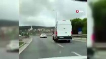 Beykoz'da Trafikte Araçların Tehlikeli Hareketleri Kameralara Yansıdı