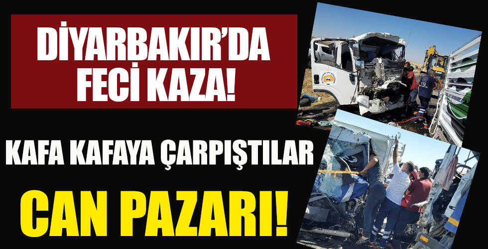 Diyarbakır'da feci kaza ! 2 ölü 2 yaralı