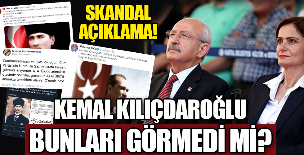 Kılıçdaroğlu bunları görmedi mi?