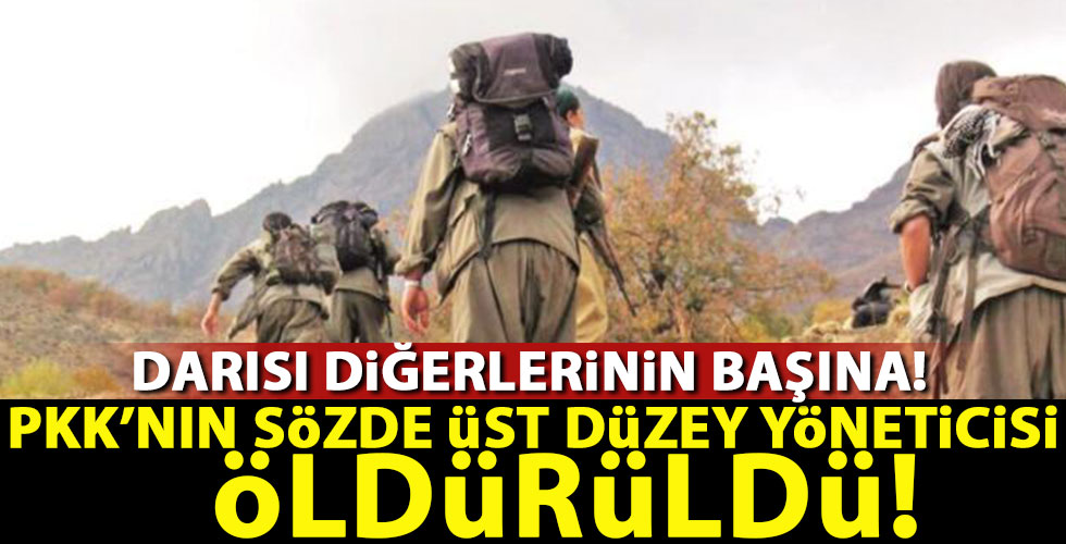 PKK'nın sözde üst düzey görevlisi öldürüldü!