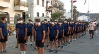 Jandarma Akademisi Öğrencileri Foça'yı Marşlarla Halk Onları Alkışlarla Selamladı Haberi