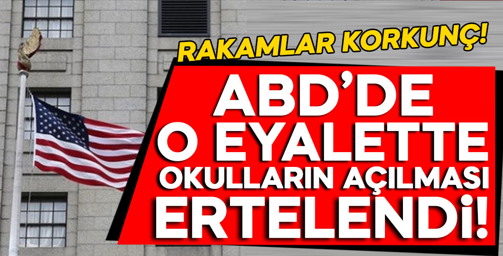 O eyalette okulların açılması ertelendi!