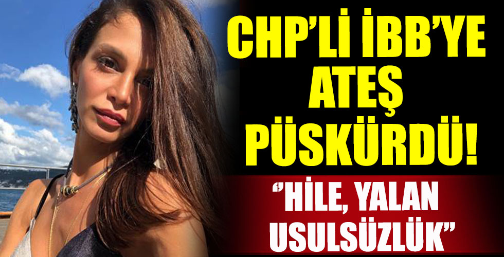 Şarkıcı Cemre Kemer, CHP'li İBB'ye ateş püskürdü