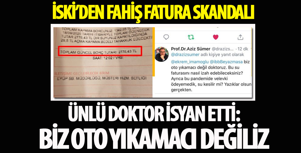 İSKİ'den fahiş fatura skandalı!