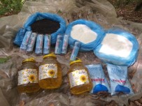 Amanoslarda PKK'nın Sığınağında Yaşam Malzemeleri Ele Geçirildi