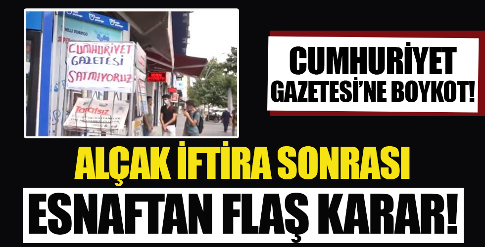 Batman esnafından flaş karar! Cumhuriyet Gazetesi'nin skandalına tepkiler büyüyor