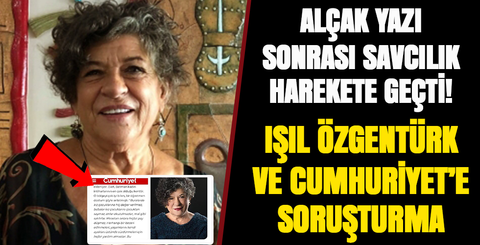 Cumhuriyetin skandal yazısı hakkında savcılık harekete geçti