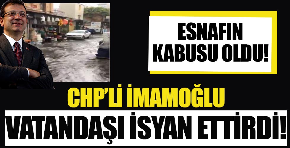 Yağmur esnafın kabusu oldu!