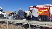 Aşkale'de Trafik Kazası Açıklaması 3 Yaralı Haberi