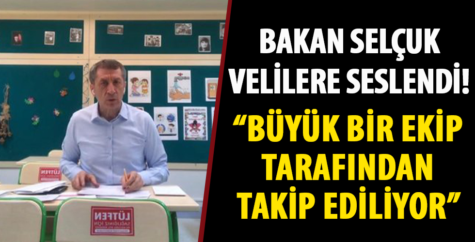 Bakan Ziya Selçuk, canlı yayında velilere seslendi