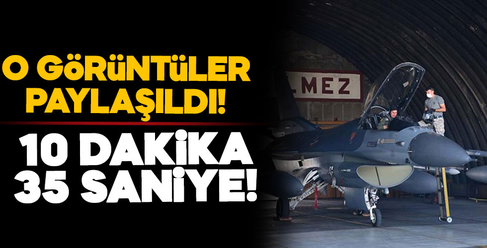 MSB o görüntüleri paylaştı! Tam 10 dakika 35 saniye!