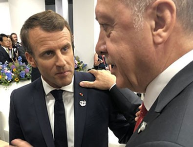 Başkan Erdoğan Macron ile görüştü!