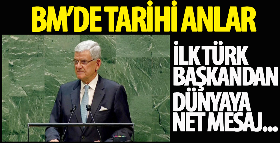 BM'de bir ilk! Türk Genel Kurul Başkanı Volkan Bozkır'dan önemli açıklamalar