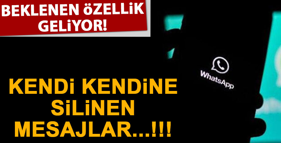 WhatsApp'a bomba özellik!