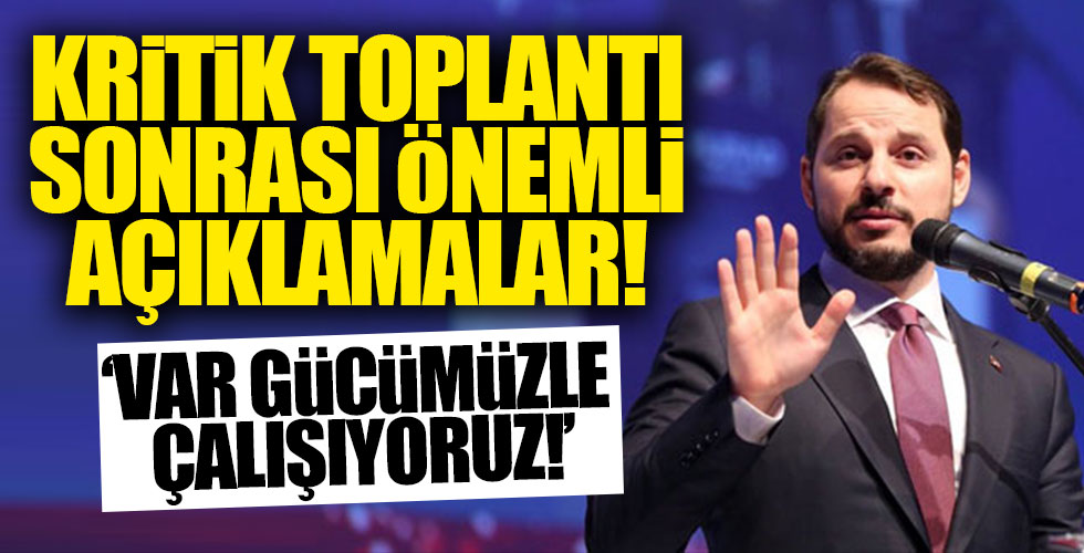 Bakan Berat Albayrak'tan önemli açıklamalar!