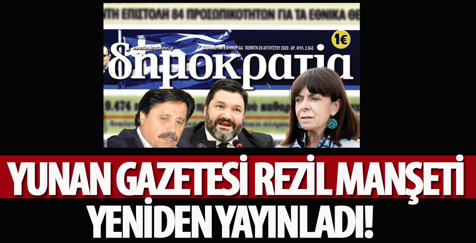 Yunan gazetesi alçaklığa devam ediyor
