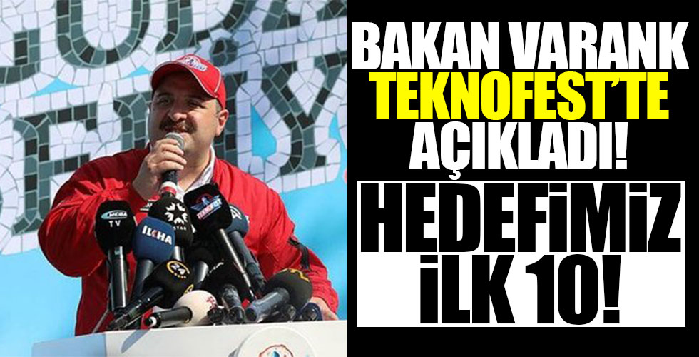 Bakan Varank Teknofest'te duyurdu!