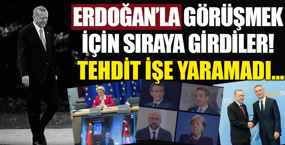 Başkan Erdoğan ile görüşmek için sıraya girdiler!