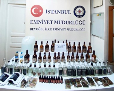 Beyoğlu'nda Kaçak Alkol Operasyonu