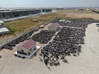 Konya'da 4 Bin 5 Motosiklete Trafikten Men
