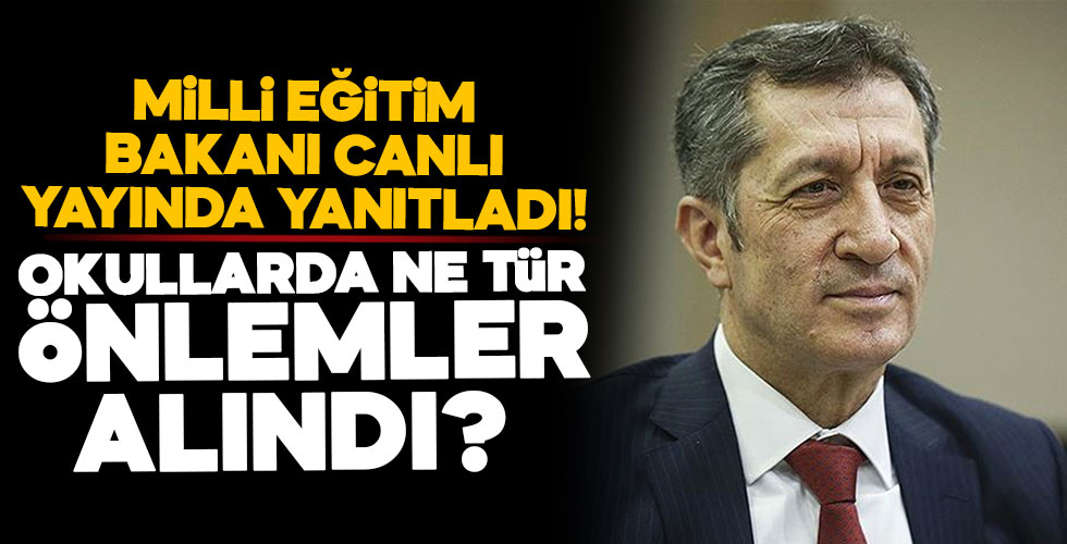 Milli Eğitim Bakanı canlı yayında cevapladı!